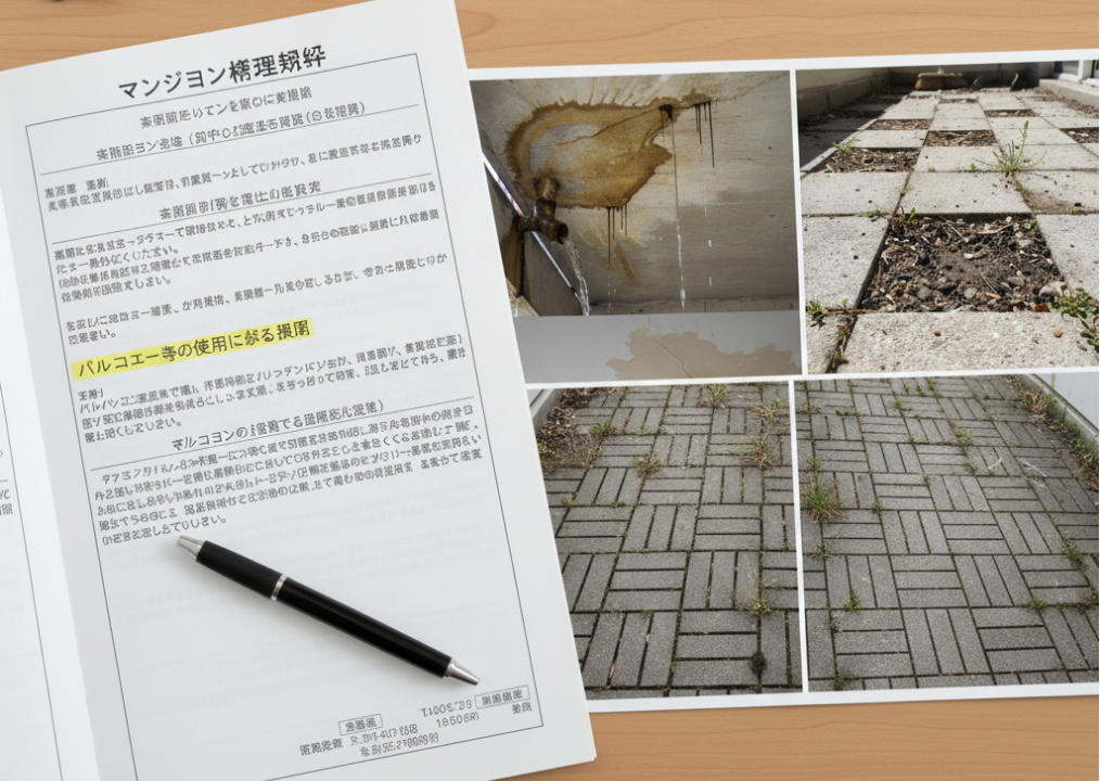 マンションの管理規約とベランダ