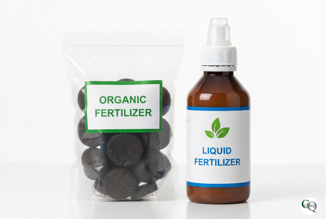 盆栽用の有機固形肥料と液体肥料